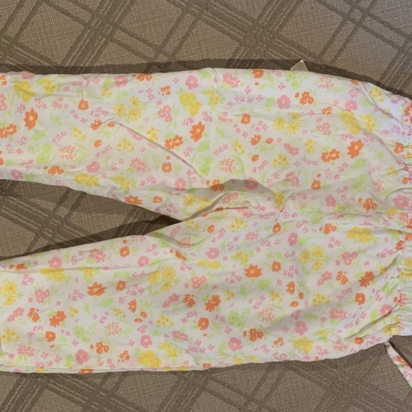 2T Janie & Jack Ditsy Floral Ruffle waist pant and top - Picture 6 of 7